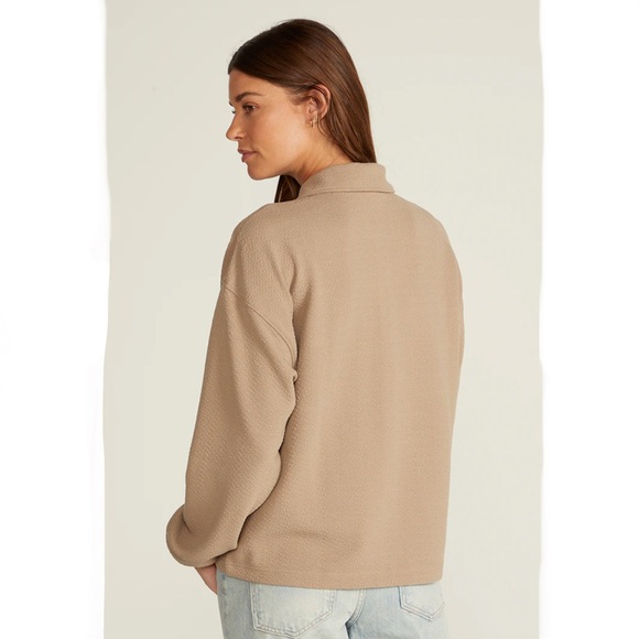 NWT BYLT Serene Shacket XS Driftwood - Picture 2 of 9